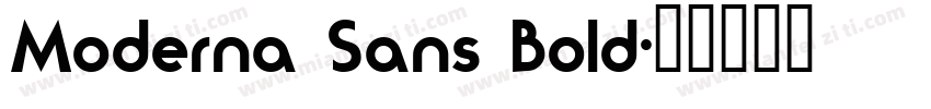 Moderna Sans Bold字体转换